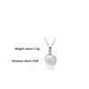 925 Sterling Silver Temperament Fashion Moonstone Water Drop White Opal Pendant Necklace Birthday Party Anniversary Gift