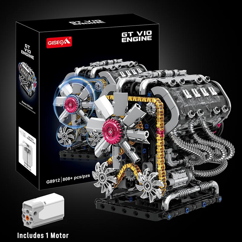 GT Car V10 Engine Motorized Simulation