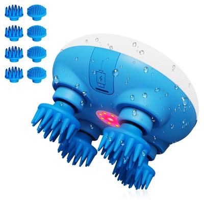 Head Spa Electric Scalp Brush, IP67 Dustproof & Waterproof, Ultra-Lightweight (180g), Designed Based On Skin Care Research, Cordless, Full Body Use, 4