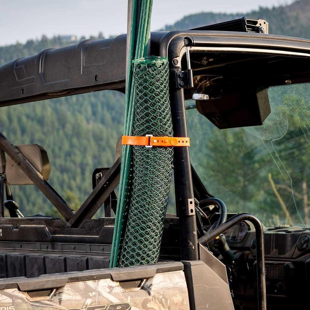 Multi-Purpose Silicone Cable Ties: Quick-Release Buckle for Luggage, Tent, and Goods Securing.