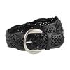 Belt New Trendy Bohemian Braided Belt Round Buckle No Punching Ladies Wide Belt