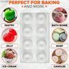 8 Cavity Apple Shaped Silicone Dessert Mold, Food Grade Non-Stick Mould for Mousse Cakes, Chocolate and Pastry Making, Chocolate