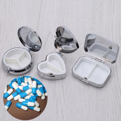 1PC Pillbox Medicine Container Key Chain Tablet Storage Case Key Ring Pill