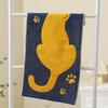 34x74cm Face Towels Cartoon Cat Bath Towel Cute Pure Cotton Dish Cloth  for Kids Children