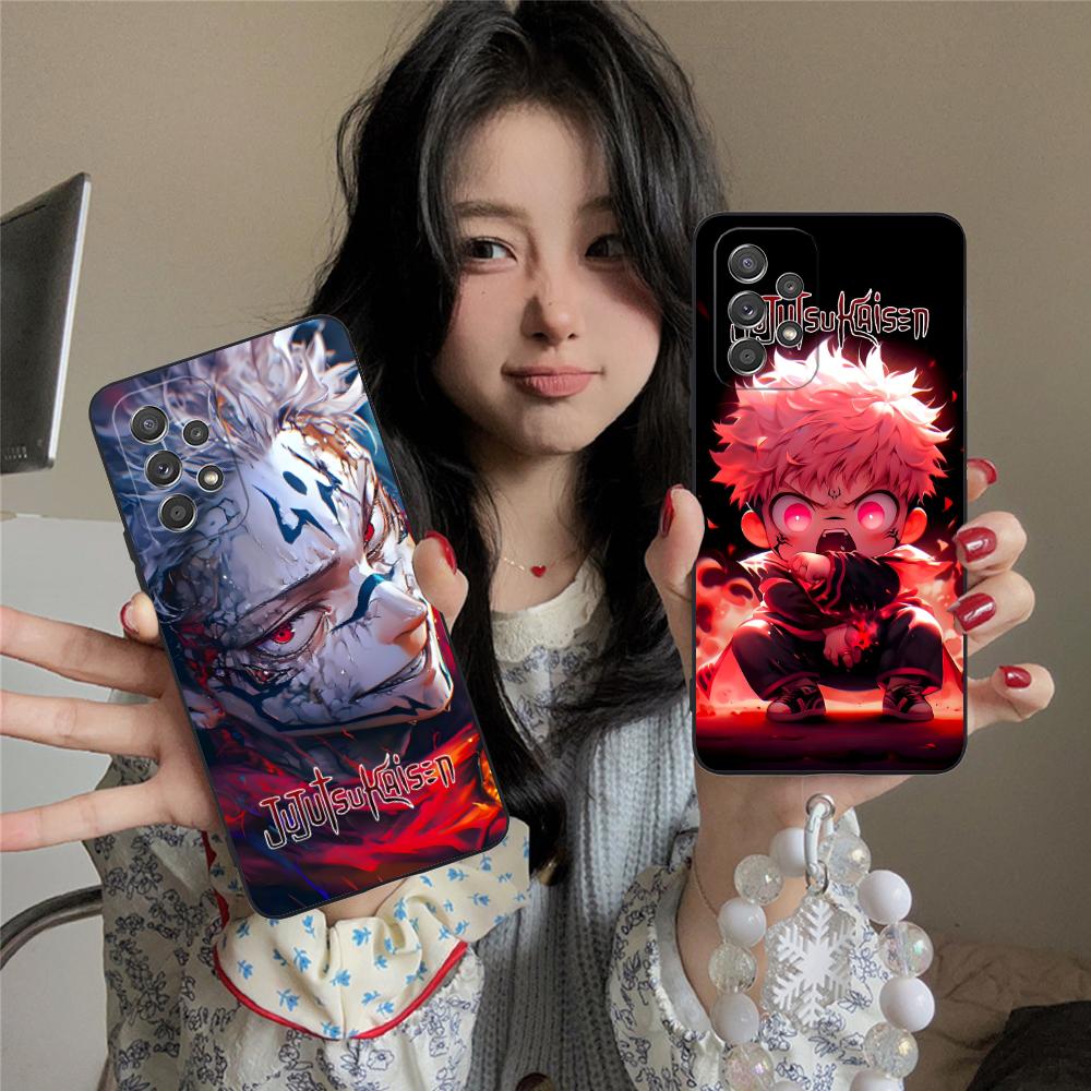 Jujutsu Kaisen Sukuna Mobile Phone Case for Samsung Galaxy A56 55 54 53 52 51 36 35 34 23 16 15 5G Colorful Cover Luxury Pretty