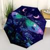 1pc Butterfly Art Fully Automatic Folding Portable Umbrella, 8 Iron Frames, Three-Fold Design, Suitable for All Seasons, Suitable for Outdoo