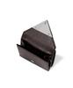 Fennec Crinkle Triangle Triple Wallet - Espresso