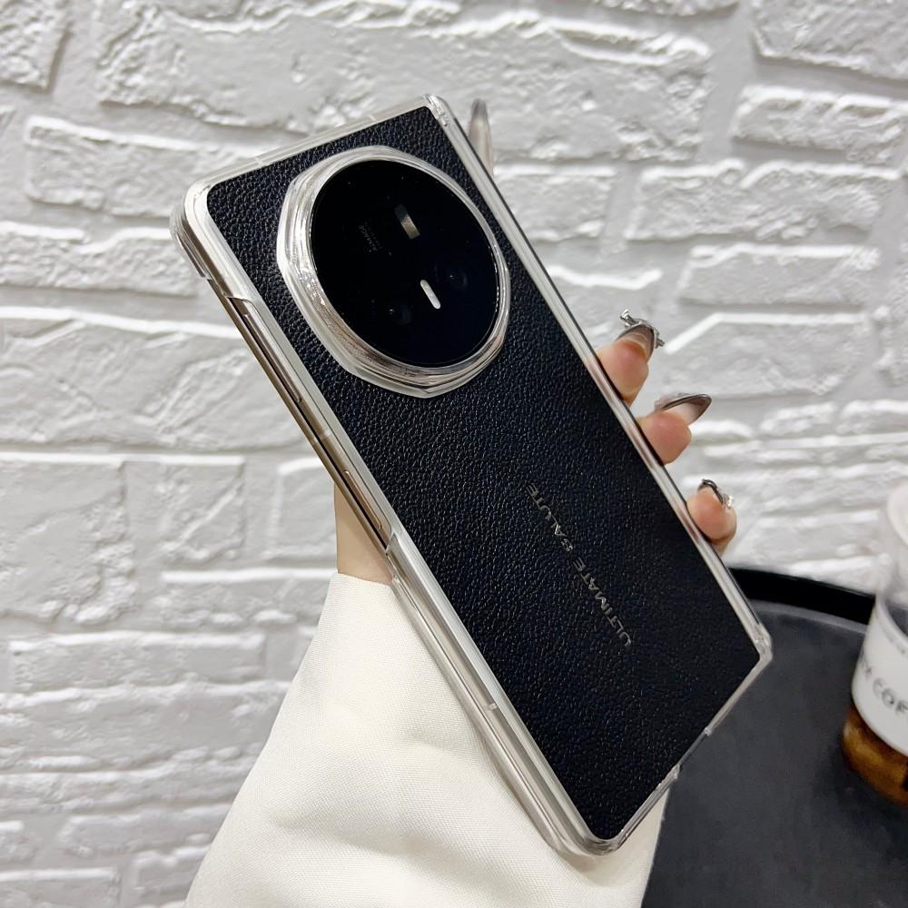 Für Huawei Honor Magic V5 Hülle Harte PU-Scharnier Magnetisches kabelloses Laden Schutzhülle Rückseite Für Magic V5 Handyhülle