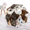 1pc Cat Kitten Print Automatic Folding Umbrella - Portable Collapsible Design, 8-Rib Iron Frame, Durable Fabric yy251125147