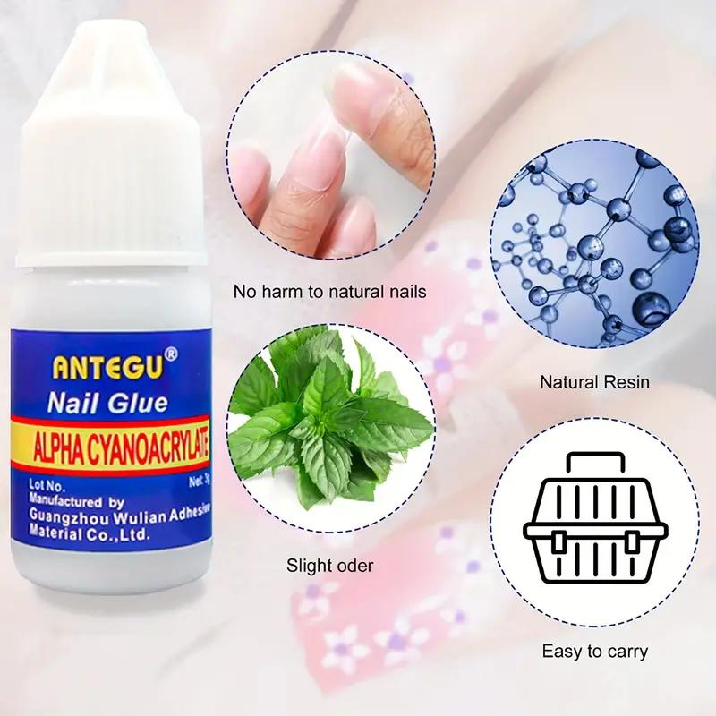 1 buc Gel de unghii Adeziv puternic cu uscare rapidă Adeziv UV pentru unghii false DIY Apăsați pe unghii Instrument detașabil pentru unghii cu preț redus