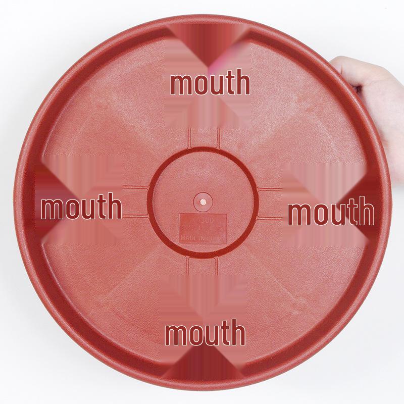 Rolling Plant Tray with Thickened Base: Durable Plastic Mobile Chassis for Large Pots with Universal Wheels