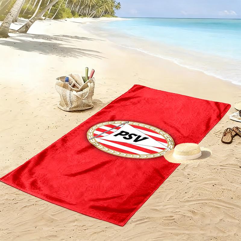 PSV Eindhoven Aufdruck Strandtuch, Großes Weiches Schnelltrocknendes Handtuch für Strand Camping Schwimmen