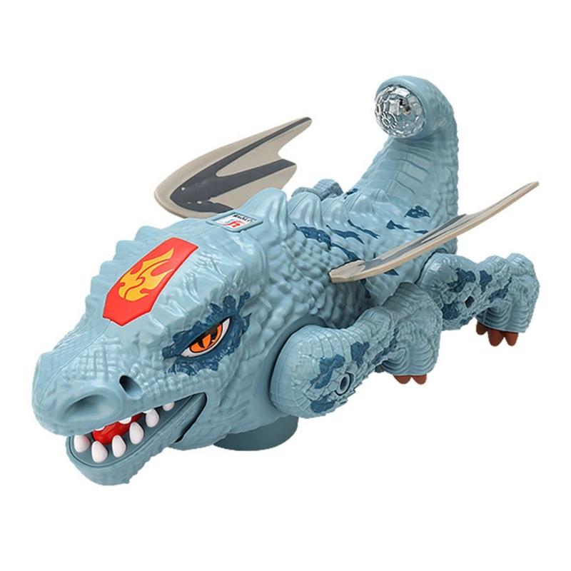 

Музыкальная светящаяся игрушка-динозавр для малышей, способствует ползанию, ходьбе, электрическая, с функцией обхода препятствий, обучающая игрушка-динозавр 1