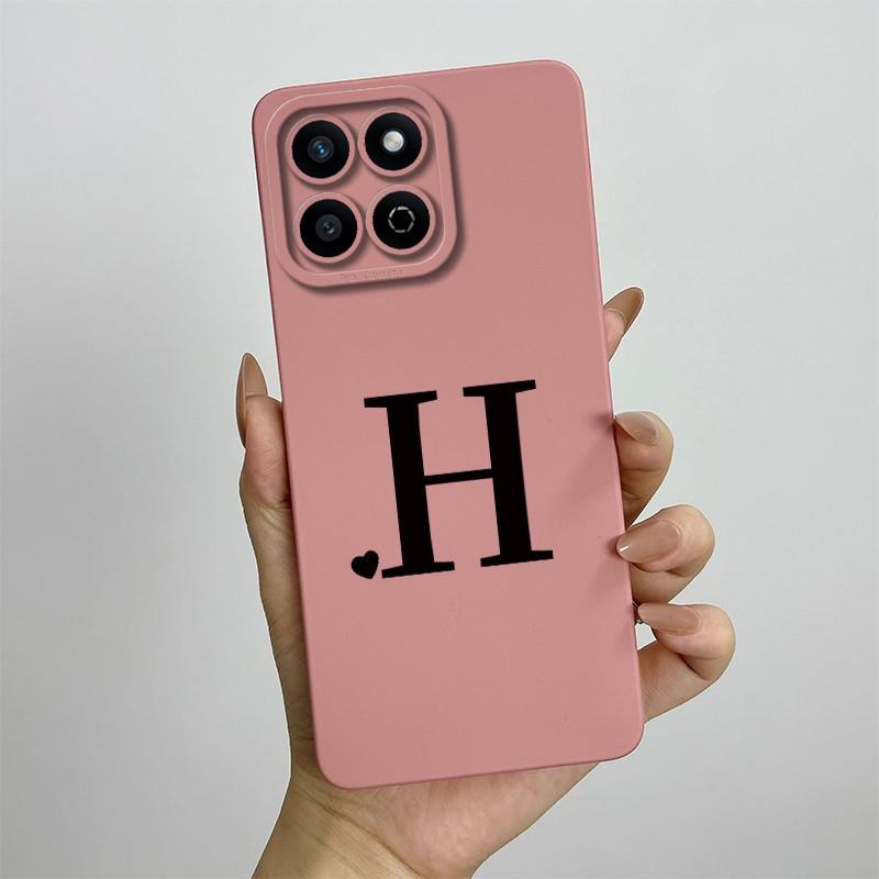 Funda for Honor 200 Smart Case Camera Lens Protection Cute Letters Silicone Shockproof Phone Cover for Honor 200 Smart 5G Capa
