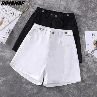 DIMANAF 2024 Plus Size Jeans Elegant Short Pants Women Oversize Loose Casual Cotton Denim Female Casual Pants