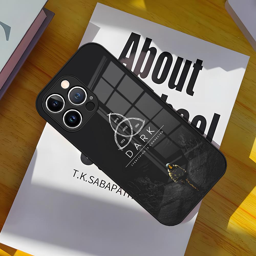 Cool D_Dark TV Series Phone Case Glass Cover For IPhone 17 15 Pro Max 14 Pro 16 12 11 13 Mini X XR XS 8 7 Plus SE