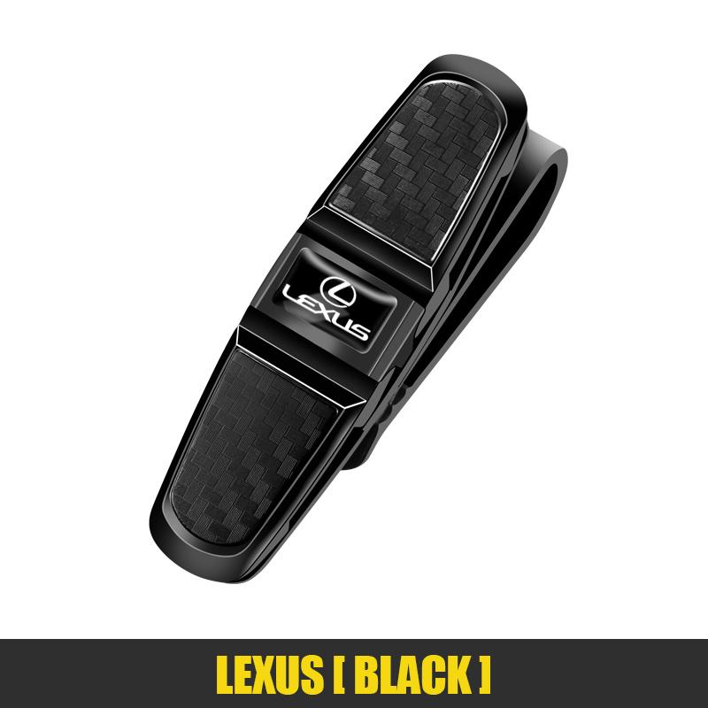 Spona na sluneční clonu do auta 360° rotace Držák na sluneční brýle Lístky Karty Pro Lexus F SPORT GX460 Ct200h IS250 ES 220D IS200 Fsport GS GX IS