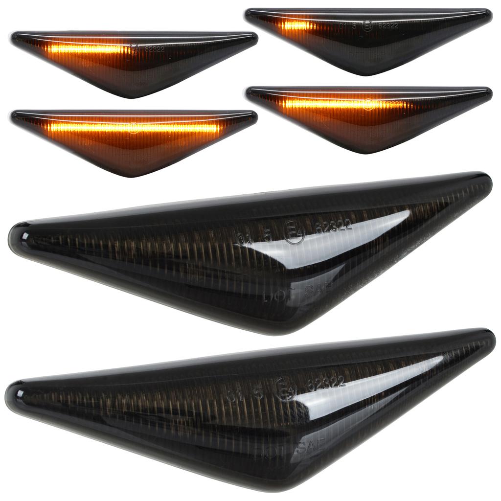 Ford Focus I 98-04 LED Seitenblinker GETÖNT DYNAMISCH 2 Stück. EINSTELLEN
