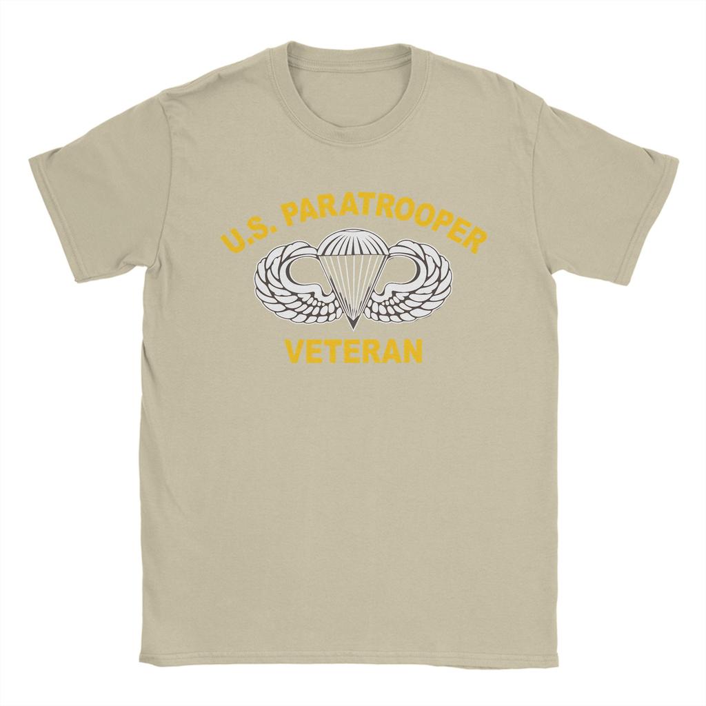 Mens US airborne parawings TShirts  100 Cotton Top Tees Summer Vintage Short Sleeve TShirt O Neck Harajuku Casual Tshirt