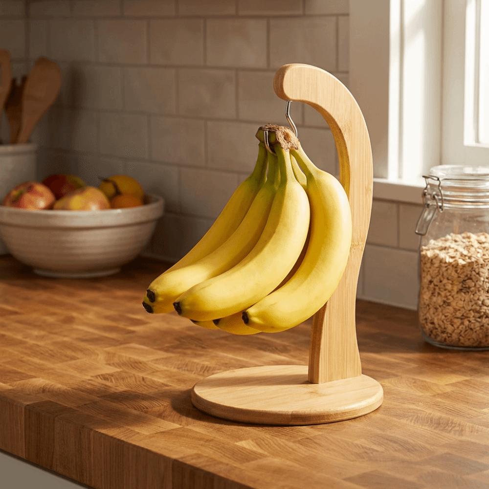 Creative Wooden Banana Rack Keep Bananas Fresh Fruit Display Hanger  Home Supplies