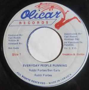 

7inch Record ROBBI FORBES Everyday People Running NONE Olicar Records Jamaica Reggae Ska Dub Used
