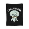 Handsome S-Squidwarded Pattern Blankets Flannel Decoration Multi-function Soft Throw Blankets for Bedding Travel Bedding Throws