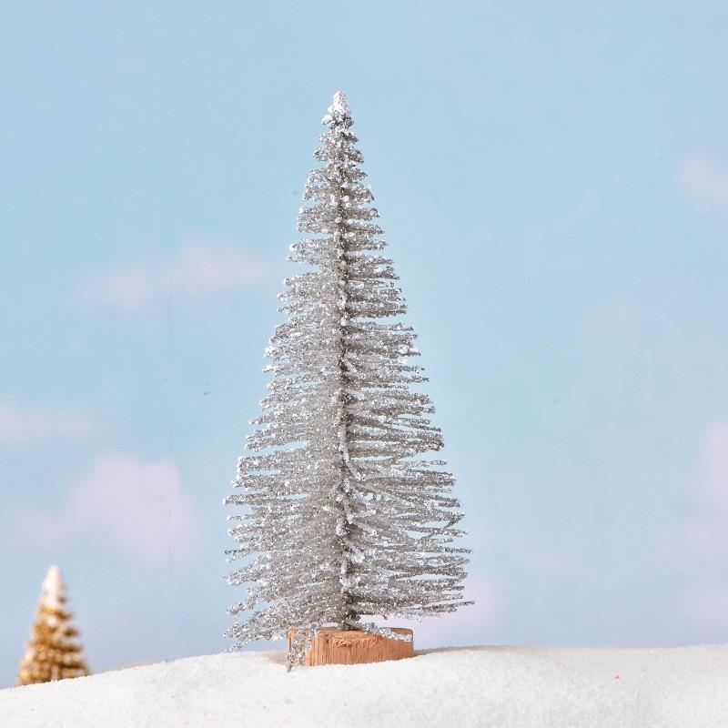 6 buc mini brad de Crăciun din PVC, mic brad de Crăciun, micro peisaj, decorațiuni de Crăciun pentru acasă, cadouri de Crăciun mini, 7 cm/9 cm