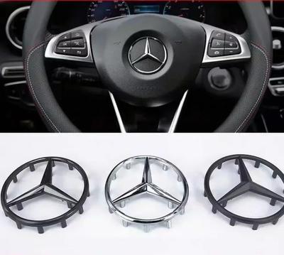 Top Quality 52mm 57mm Steering Wheel Center Badge Star Logo Car Emblem with 18 Pins for Mercedes Benz C CLA CLS GLC GLE GLS E
