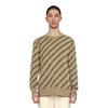 Calvin Klein Allover Letter Jacquard Crewneck Sweater Men Sweater Khaki J319617-PBF