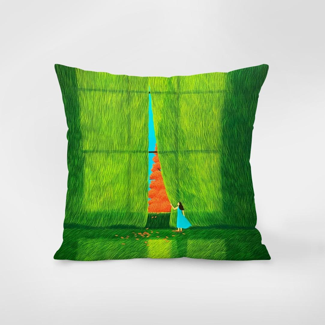 

Декоративная наволочка с мотивом Люка, квадратная наволочка, спальня, гостиная, весна 60x60cm