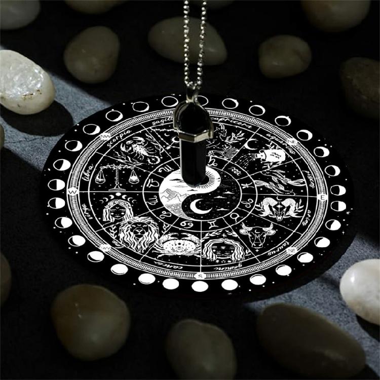 Healings Stone Energy Generators Altars Tarots Symbol Moonphase Altars Tarots Card Pad Dowsing Pendulums Ceremony Mat