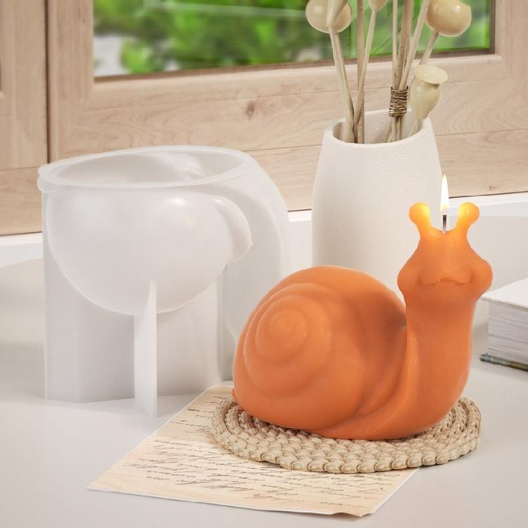 Snail Epoxy Resin Mould 3D Snail Silicone Mould for Candle Making Home Decors