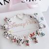 Hot Sell MINISO Disney 925  Silver Animals Mobilization Charms Beads Hot Original Bracelet Trinkets DIY Jewelry Women