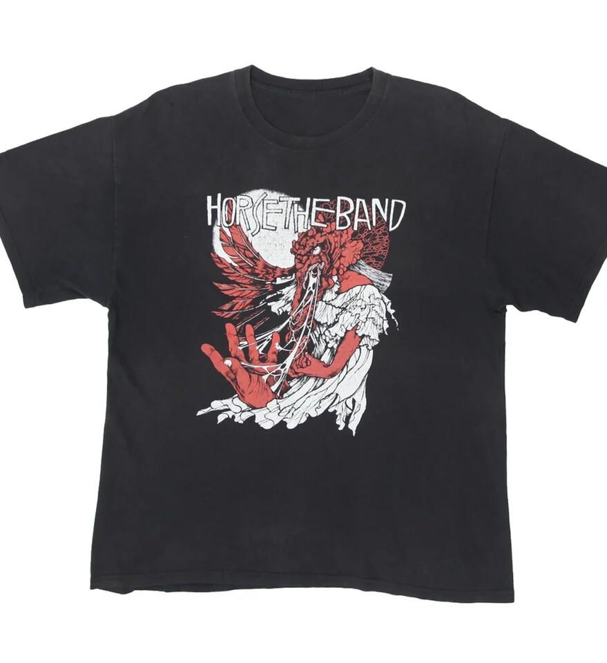 Horse The Band Vintage Short Sleeve Black All Size T-Shirt