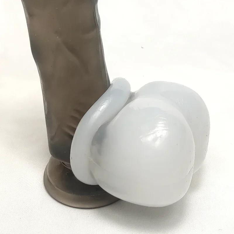 Male Soft Comfortable Silicone Bull Bag Ball Stretcher Snug,Scrotum Ballstretcher Ballsack,Testicle Bondage,Sex Toys For Adults