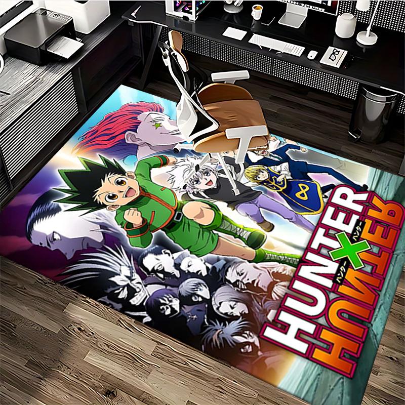1pc Hunter x Hunter Anime Character Office Chair Mat - Anti-Slip Carpet for Desk, Anime Themed Decor, Gift Idea for Fans.U040
