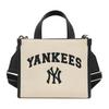 New York Yankees Polyester Tote Bag, Commute Bag, Crossbody Bag Unisex Black & White 3AORS083N-