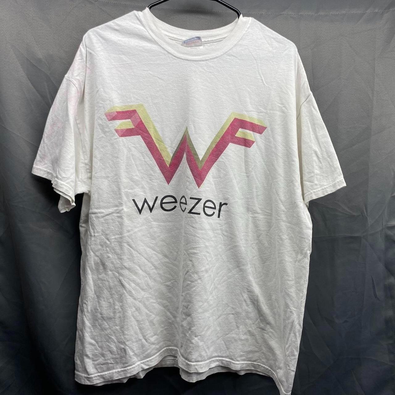Vintage shirt weezer 2000s white color shirt reprint AN50111 Unisex T-Shirt L
