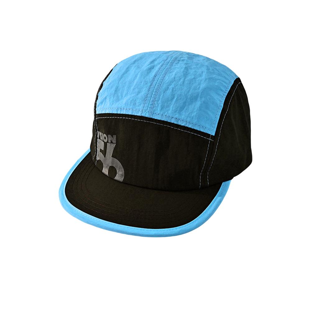 

Lightweight Nylon 5 Panel Cap Quick Dry Color Block Camp Hat Men Women Outdoor Running Cycling Sun Hat Breathable Baseball Cap Adjustable синий