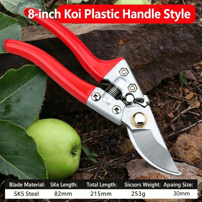 Professional Titanium Bypass Pruning Shears Heavy Duty Garden Clippers Garden Scissors With Ergonomic Non-Slip Grip, Sharp Sk5