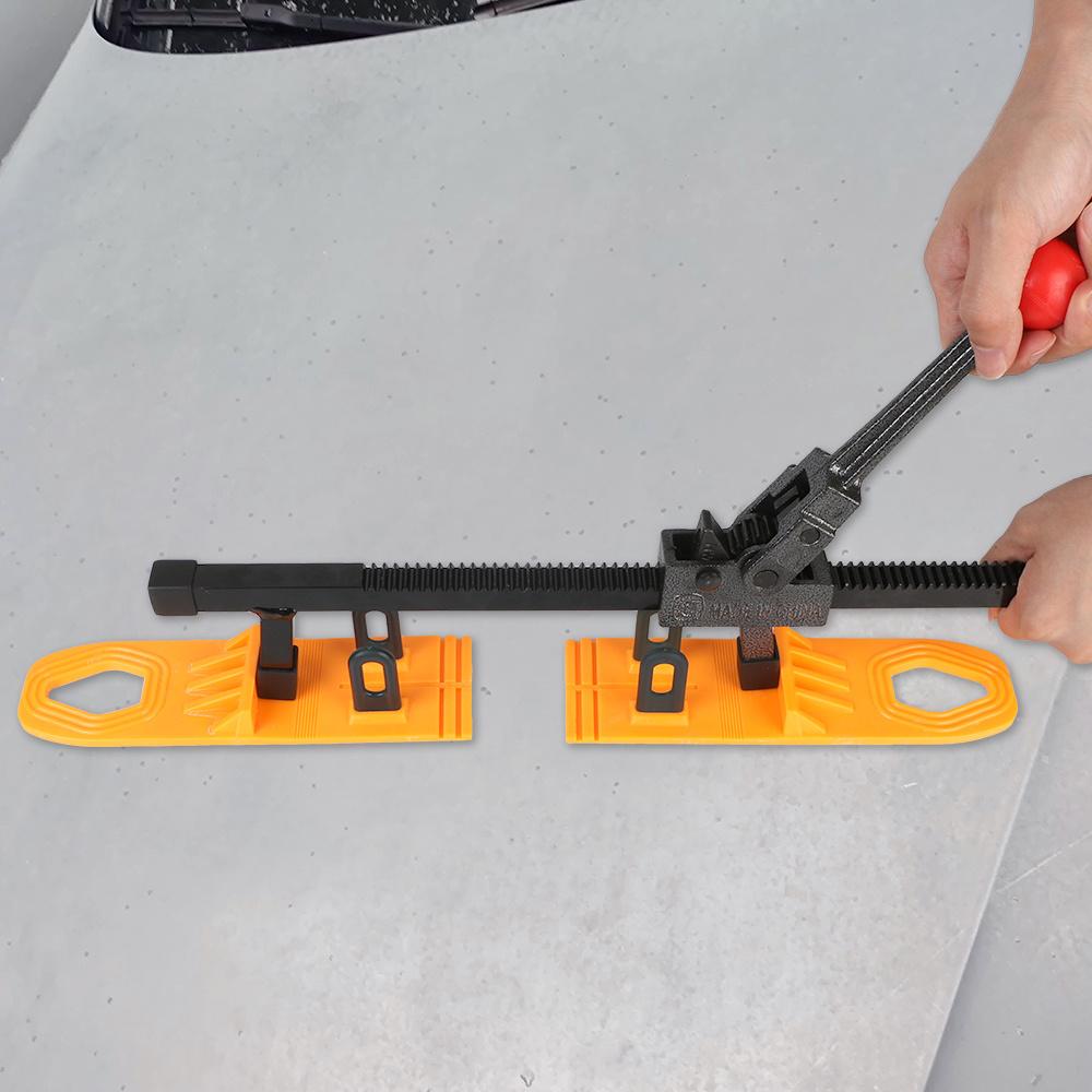 Car Dent Puller Hand Gear Removal Tool Paintless Expander with 2Pcs Sheet Glue Pulling Tabs Bodywork Repair Kit Automobile Accessries