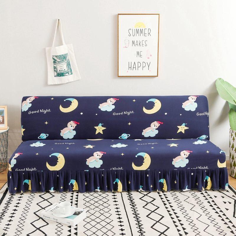 Складной чехол для дивана без подлокотников полное покрытие подушка для дивана чехол для дивана чехол для дивана универсальное универсальное эластичное полотенце для дивана S 120-150cm 2550₽