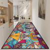 Bohemian Abstrakter Stil Flurteppich Große Fläche Leicht zu Reinigen Treppe Villa Rutschfeste Matte Haustür Dekoration Langer Teppich