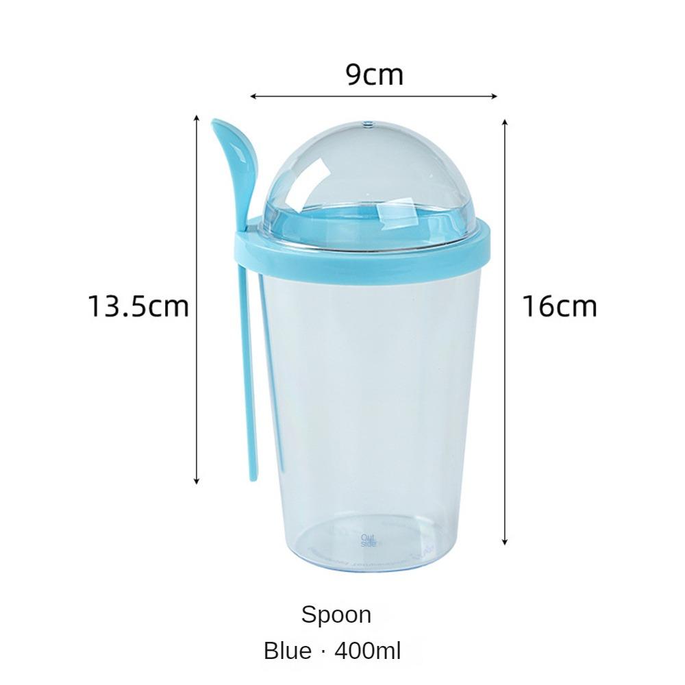 Salad Cup No Cross Flavor Be Easy To Carry About Food Grade Modern Style Lunch Box Yogurt Cup With Spoon Cover Plastic Cup