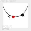 EManco Dropshipping Personalized Jewelry Colorful Rhinestone Necklace Diy Letter Heat Charm Constellations Necklace for Women