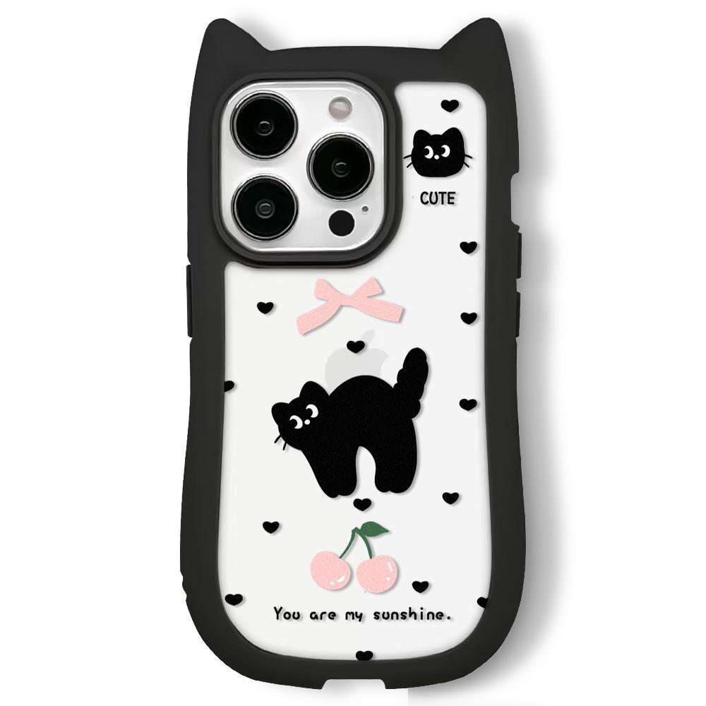 Zhitai Creative Cat Ears iPhone Case for Apple 11, 12, 13, 14, 15PRO, 15PROMAX, 16PRO
