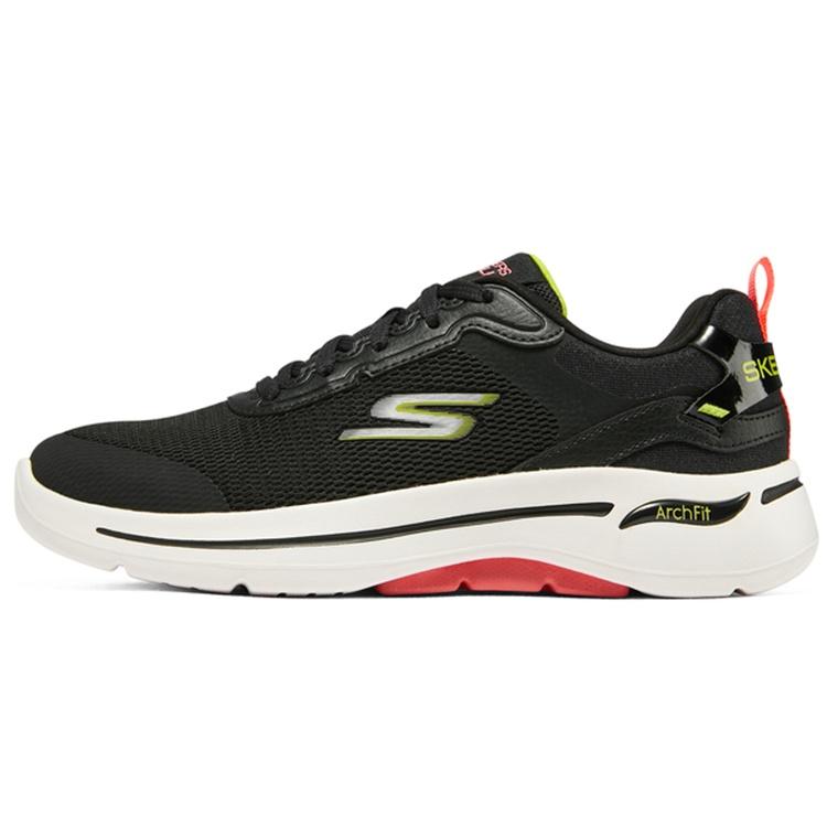 (WMNS) Skechers Go Walk Arch Fit Ocean Hori - Black Multicolor Women s 124859-BKMT EU 39