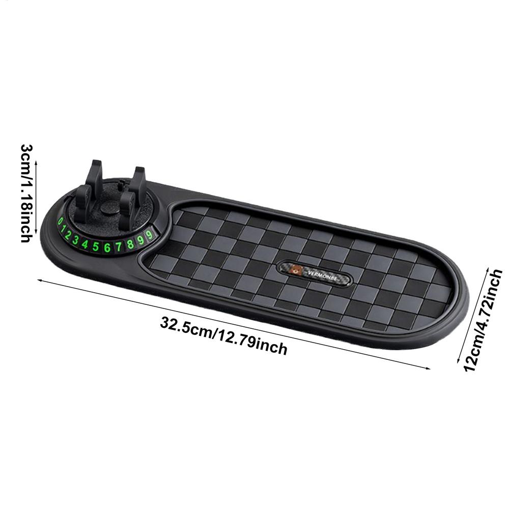 Car Anti Slip Mat Auto Phone Holder Anti Slip Mat With Parking Number Plate Car Dashboard Cellphone Bracket for Car Interior