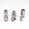 Pneumatik-Steckverbinder M5 1/8" 1/4" 3/8" 1/2" BSPT Außengewinde Vernickeltes Messing Steckverbindung Schnellkupplung Luftanschluss Sanitär
