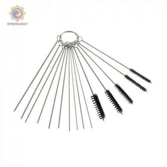 Stainless Steel Carburetor Cleaning Kit 20 Needles 10 Brushes Carb Cleaner Set